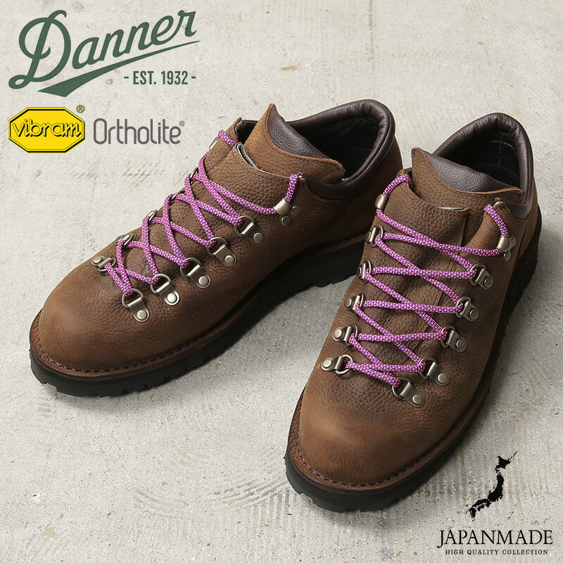 【最短即日発送】Danner ダナー D214016 MT.RIDGE LOW WP KLT マウンテン リッジ ロウ ウォータープルーフ / アウトドアブーツ KOLIM BROWN日本製【クーポン対象外】【T】 ワイパー 春