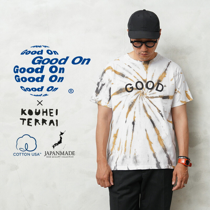 Good On×KOUHEI TERRAI KTER-2306 柿渋弁柄 GOOD 渦 S/S クルーネックTシャツ 日本製【Cx】【T】｜メンズ トップス 半袖Tシャツ タイダイ染め ヒッピー フェス 大きいサイズ ブランド おしゃれ 楽天市場】Good On×KOUHEI TERRAI KTER-2306 柿渋弁柄 GOOD 渦 S/S