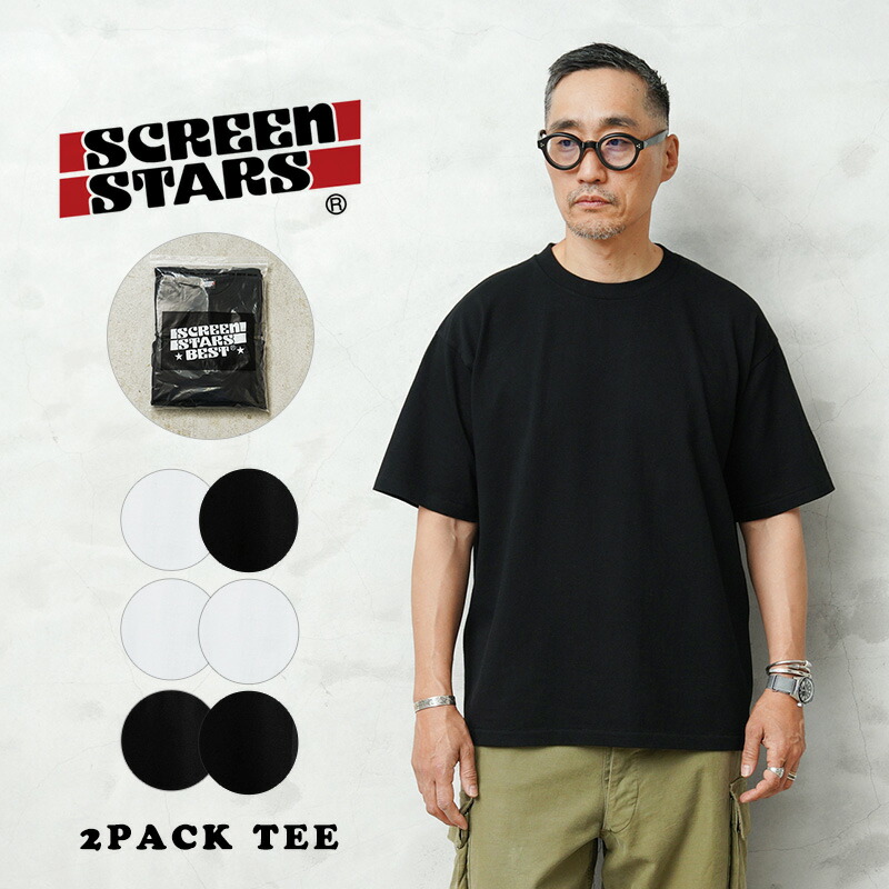 【最短即日発送】SCREEN STARS スクリーンスターズ 2522-SSBT-2 GARMENT WASH S/S クルーネック Tシャツ 2枚組【クーポン対象外】【T】｜｜トップス シャツ ミリタリー 春 5,544円
