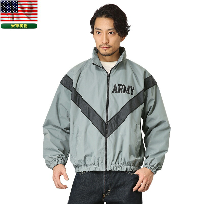 初回限定お試し価格】 USED 米軍 トレーニングジャケット APFU BLACK U.S.ARMY - ミリタリージャケット