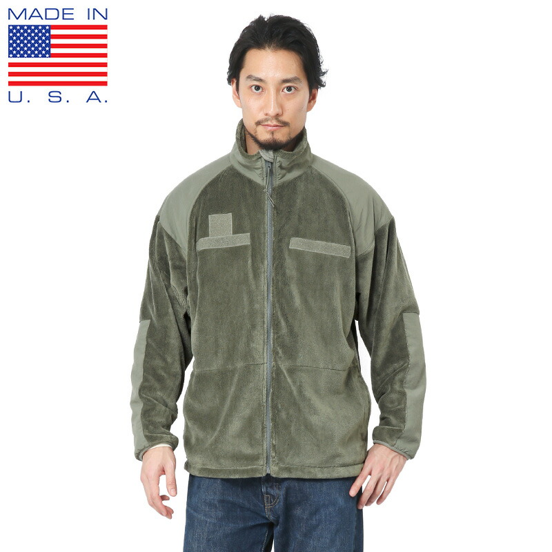 10年製 米軍実物 ECWCS GEN3 フルジップ 毛長 フリース ジャケット LARGE REGULAR / 古着 POLARTEC ミリタリー 軍物 レベル3 ジャンパー 緑 t-jad29y23n03y22d0.jpg