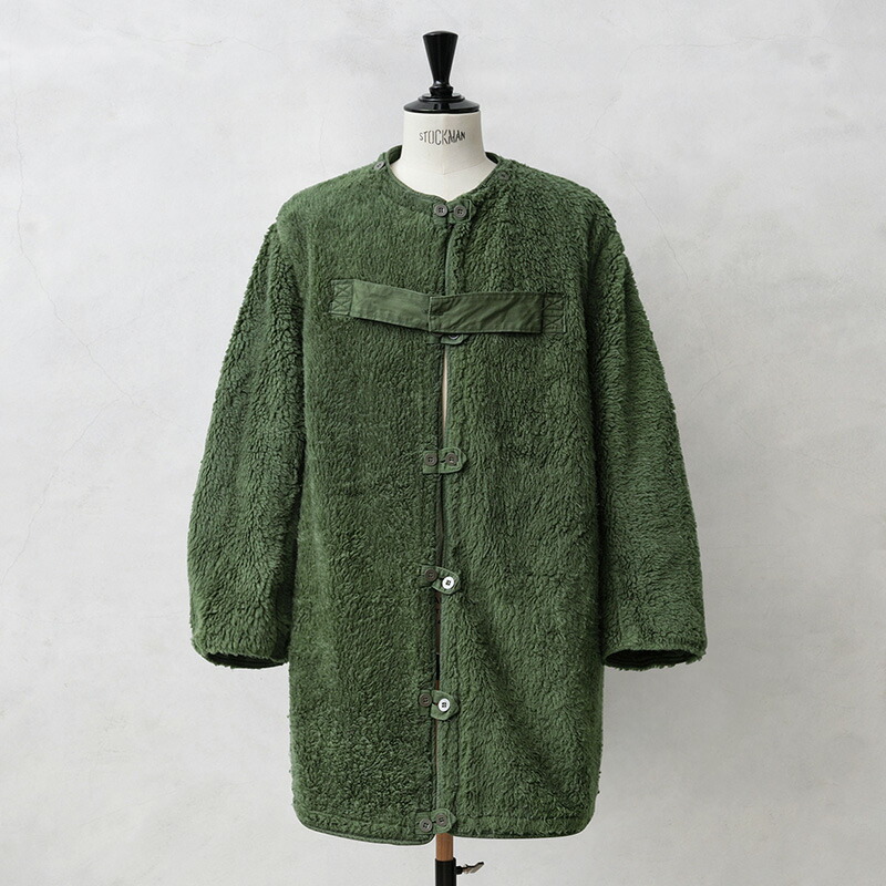 実物 新品 デッドストック スウェーデン軍 M-59コート用 ボア