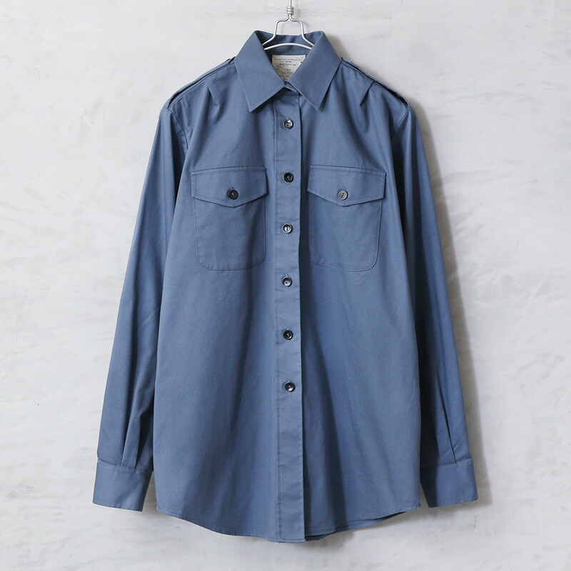 楽天市場】実物 USED イギリス軍 レディース ROYAL AIR FORCE（RAF）MID BLUE ロングスリーブ オフィサーシャツ 【クーポン対象外】【I】｜長袖シャツ かわいい おしゃれ 古着 ファッション キレイ目 カジュアル シンプル 無地 : WAIPER楽天市場店