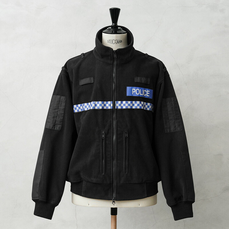 実物 USED イギリス警察 WINDPROOF POLICE フリースジャケット ポリスリフレクターあり【クーポン対象外】【I】｜メンズ アウター 防風 保温 アウトドア キャンプ 黒 ミリタリー 古着 ファッション おしゃれ 夏 ワイパー｜WAIPER店