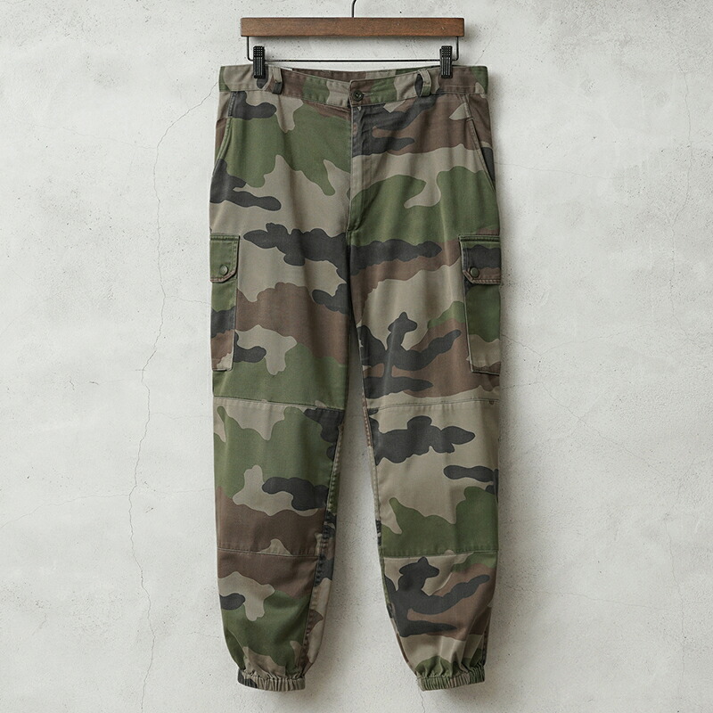 実物 USED フランス軍 F-2 カーゴパンツ CCEカモ【クーポン対象外】【I】｜ミリタリーパンツ メンズ ボトムス 軍パン 軍モノ 軍放出品 大きいサイズ ユーロミリタリー おしゃれ 古着 迷彩 カモフラージュ