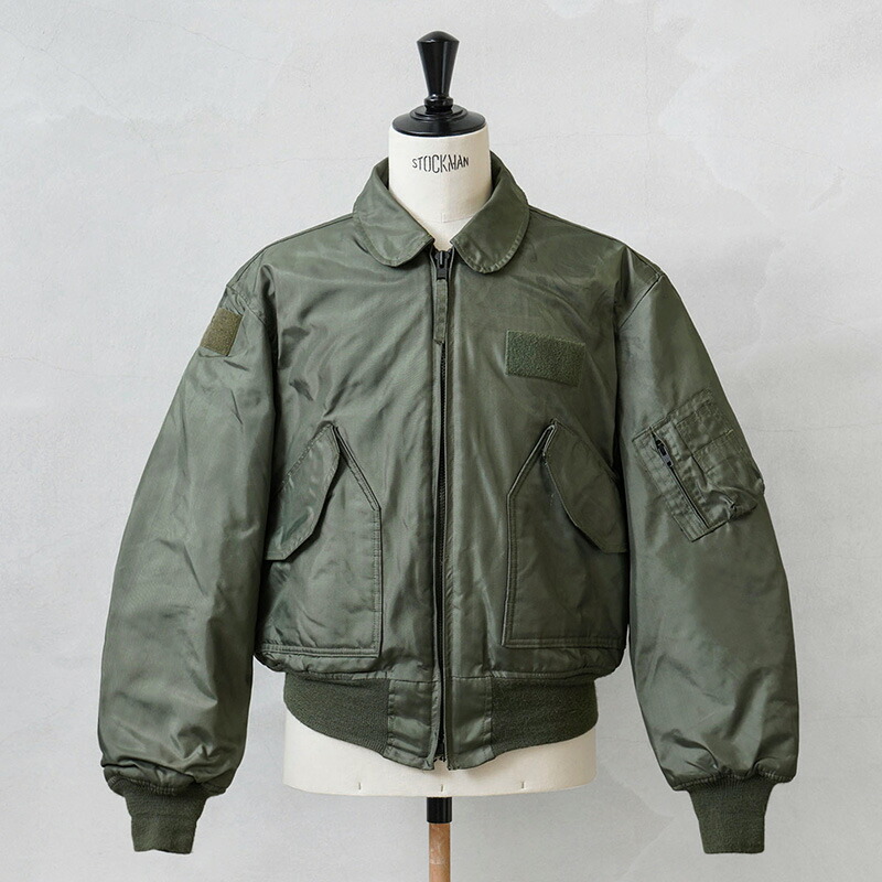 実物 USED 米軍 CWU-45/P フライトジャケット / CWU-45P【クーポン対象外】【I】｜アメリカ軍 ミリタリージャケット アメカジ メンズファッション 古着 ノーメックス 中綿入り MA-1後継 寒冷地 防寒 軍モノ アウター 希少 ワイパー 春