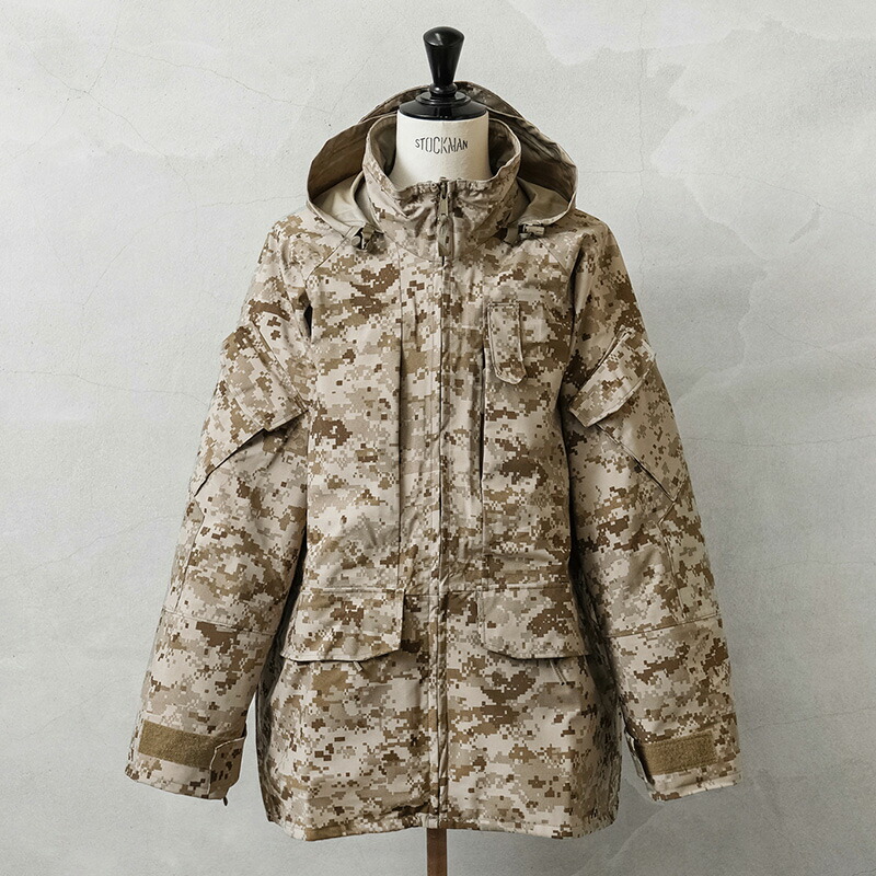 ★実物 新品 デッドストック 米海軍 NWU GORE-TEXパーカー TYPEII AOR1 DESERT【クーポン対象外】【I】 夏 ワイパー｜WAIPER店