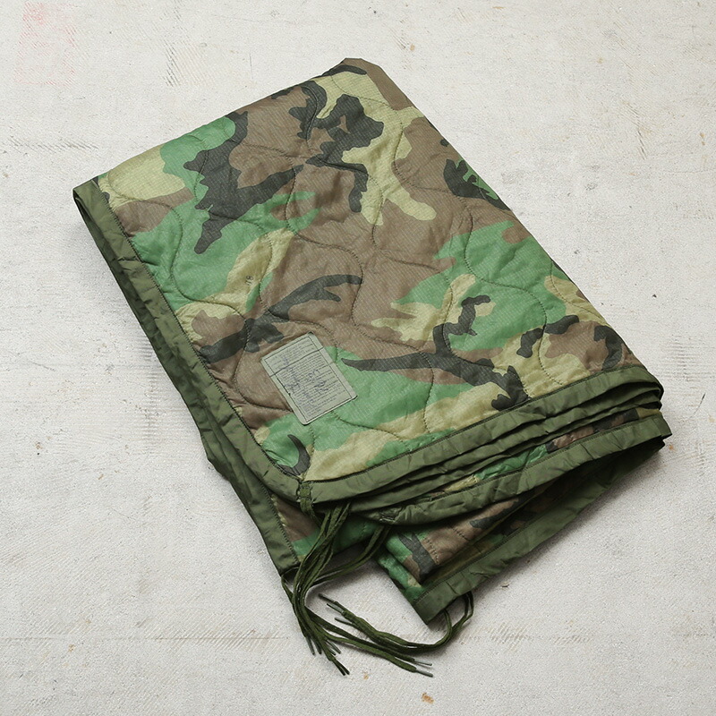 【2月新商品】実物 USED 米軍 ポンチョライナー ウッドランド迷彩【クーポン対象外】【I】 ワイパー 春