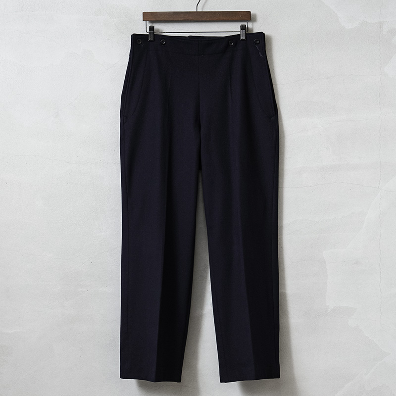【2月新商品】実物 USED ドイツ軍 ウール セーラーパンツ NAVY ウエスト飾りボタン【クーポン対象外】【I】 ワイパー 春