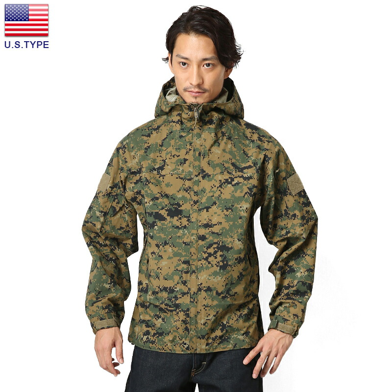 【最短即日発送】U.S.TYPE シェルジャケット WOODLAND MARPAT 【クーポン対象外】ミリタリー 軍物 メンズ【T】｜｜アウター ジャケット コート ミリタリー 春