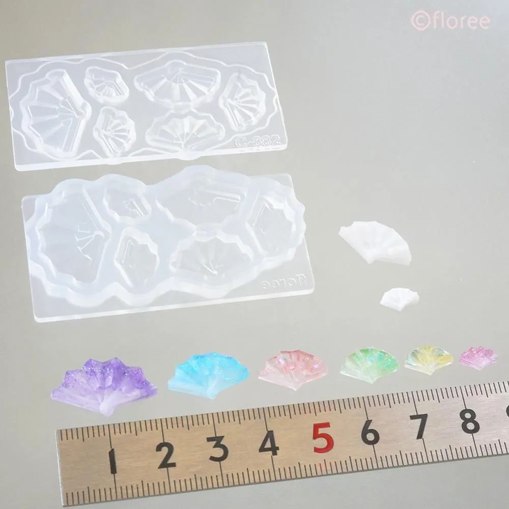 楽天市場】【レジン型・モールド】 扇子 せんす うちわ 扇形