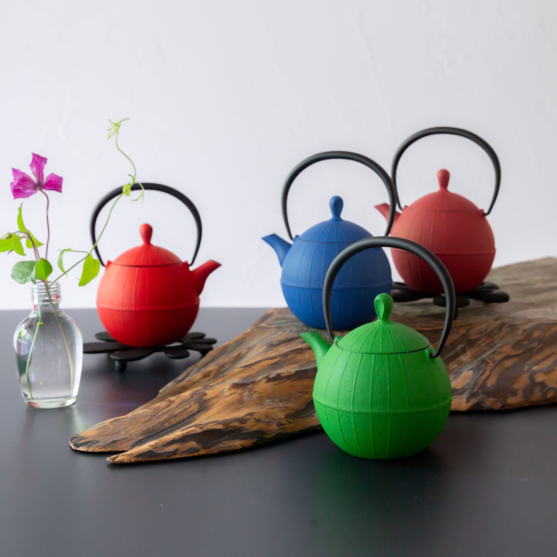 楽天市場】【南部鉄器】【カラーポット】岩鋳製 南部鉄器 急須 3