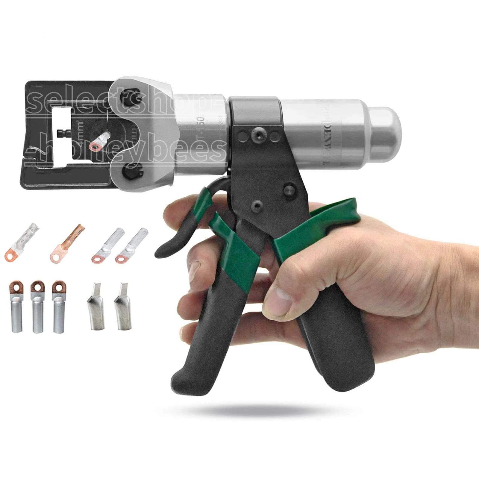 180° ヘッド回転式手動油圧圧着工具 油圧ケーブル ラグ クリンパー 安全弁 4 ～ 120mm? の銅ラグと 4 ～ 150mm? のアルミニウム ラグを終端するための油圧ワイヤ クリンパ