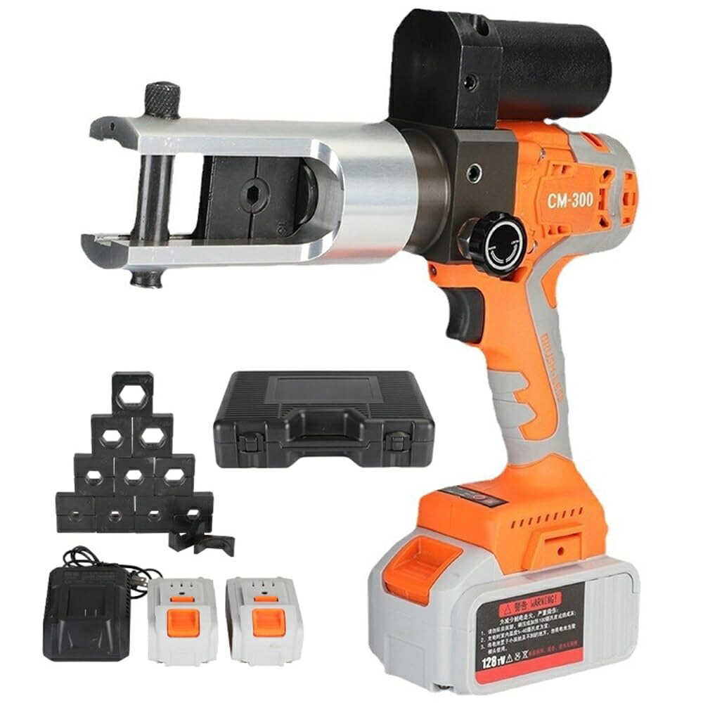 電動油圧圧着工具 充電式 18V コードレス 広範囲16-300mm? 銅・アルミ端子対応 油圧プライヤー プロ用