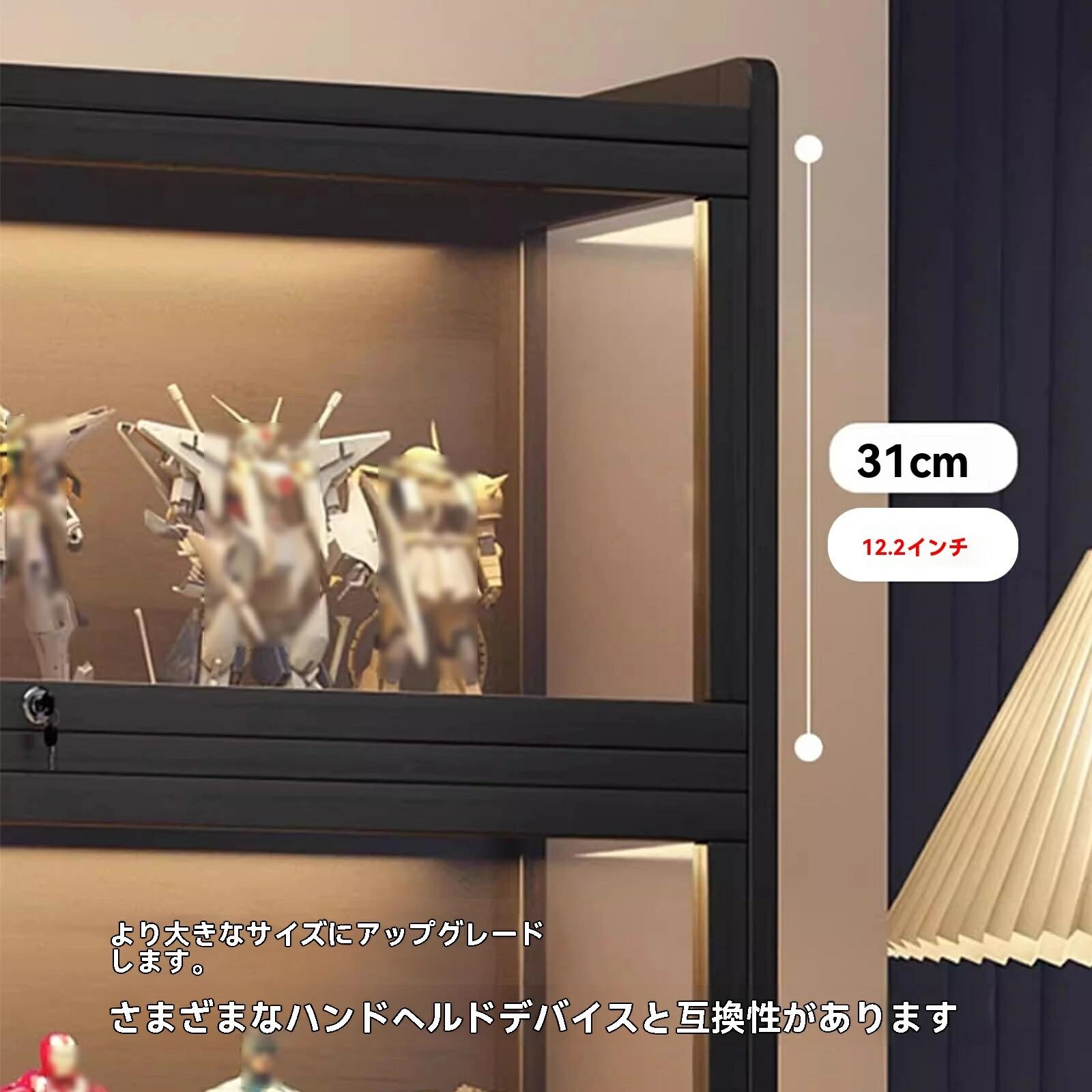 コレクションケースショーケース アクリル フィギュア ディスプレイキャビネット アクリル コレクションケース 大容量のストレージ コレクションラック 透明展示ケース