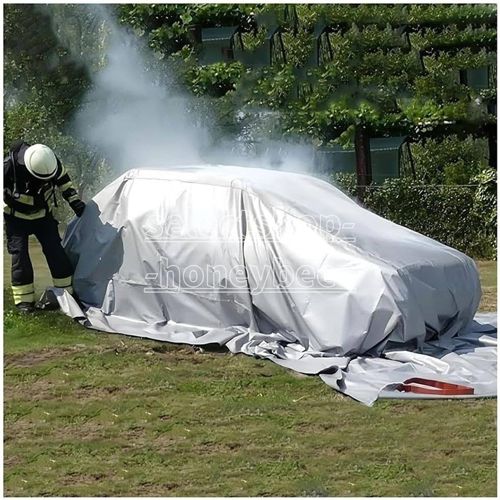 防火腰かけ 車用 大型 消す腰かけ 高耐熱 消す器 防火毛布 耐熱 耐火 吹きつける スパッタ 火消し役袋 まさかの時 明かり乗用車貨物自動車用