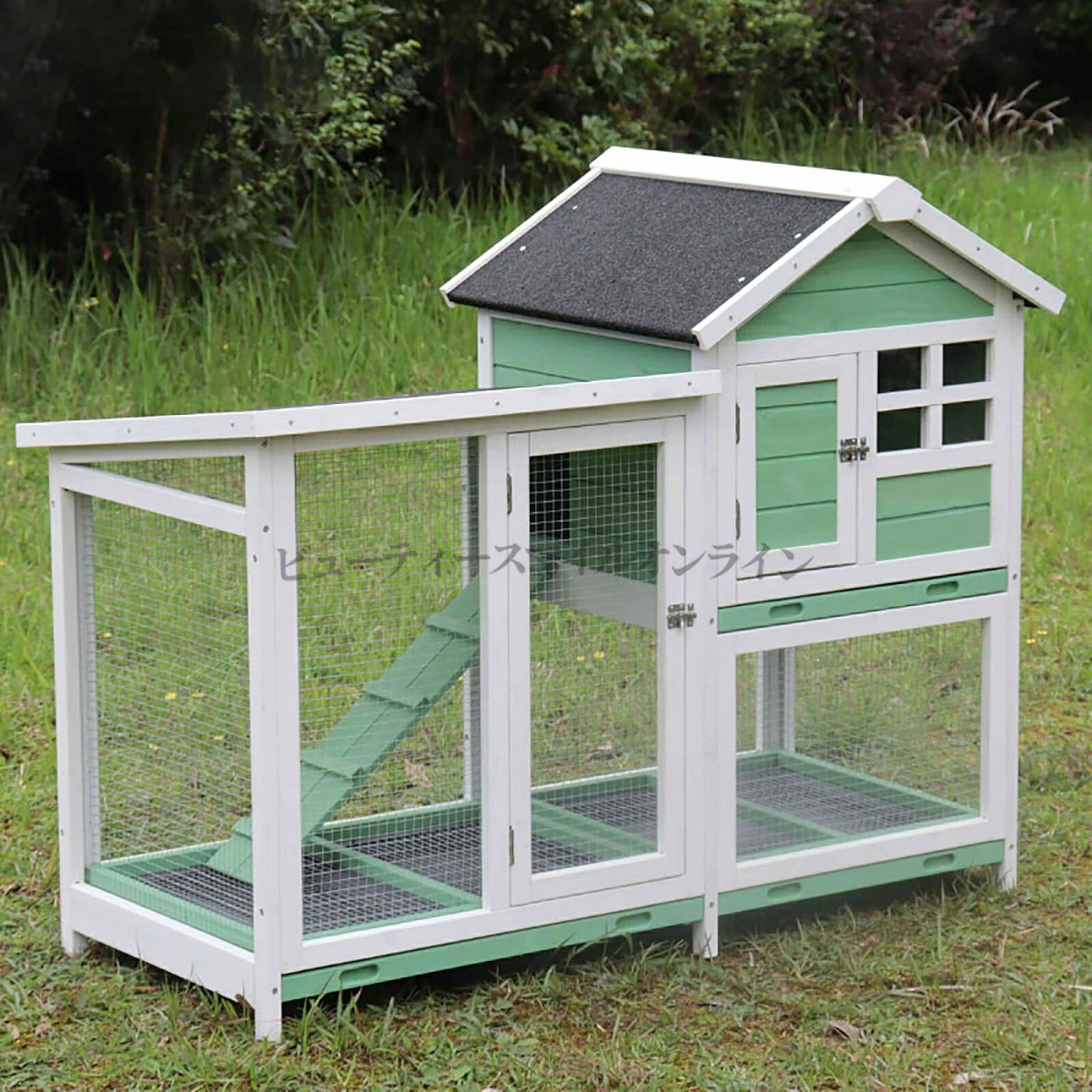 ウサギケージ うさぎケージ ウサギ小屋 屋外木製鶏小屋 耐候性 大型 鶏かご 6羽の鶏用の大きな鶏小屋防雨 組み立て簡単複数のドア付き トレー付き ワイヤーメッシュ家庭用 飼育ケージ 家禽用ケージ 鶏舎|ワイズ商店