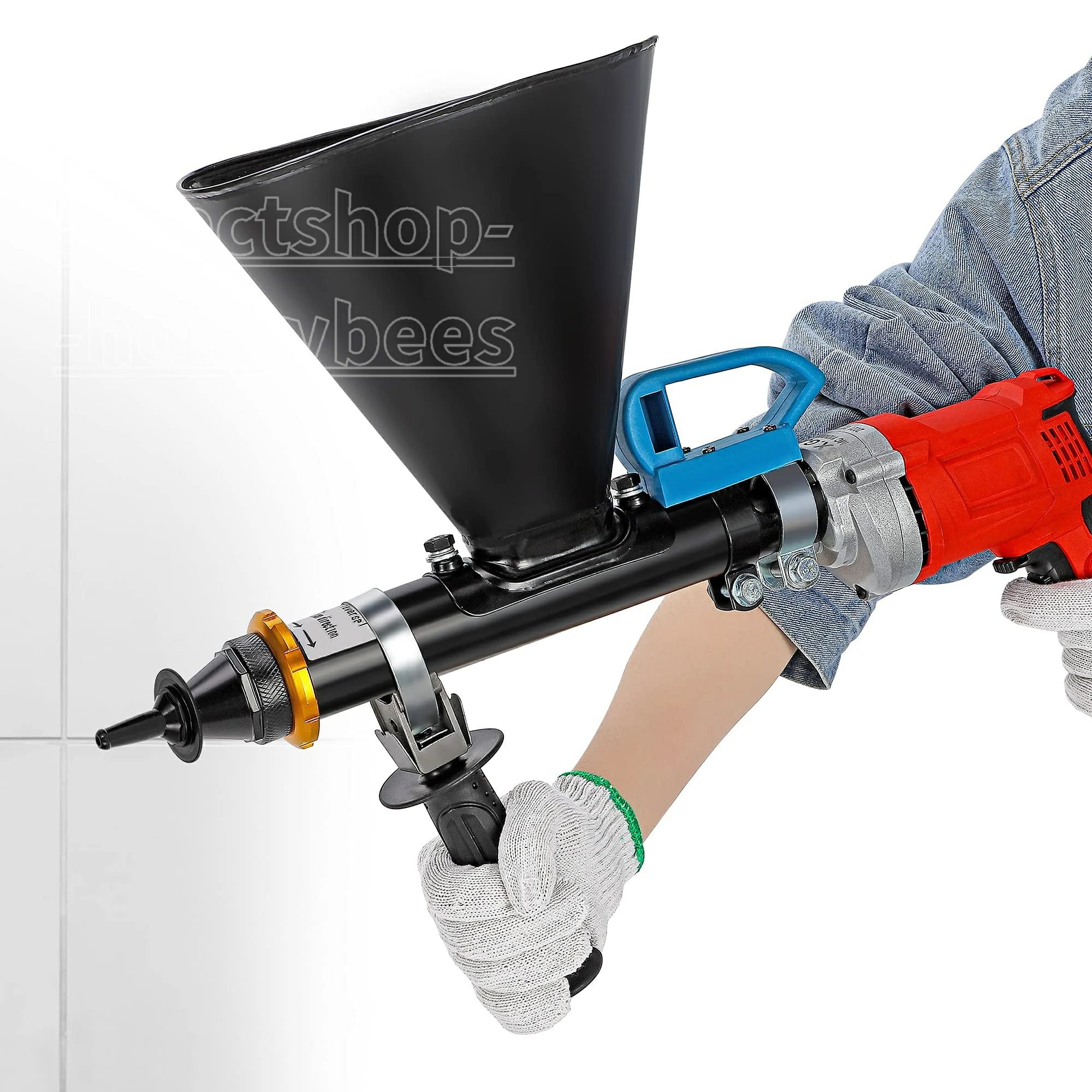 モルタルグラウト灯し火摺り鉢火器、 950w パティオレンガポインティンググラウトセメントアプリケータグラウトツールコーキング 混凝土ひび割れ手抜かり取りつくろう用