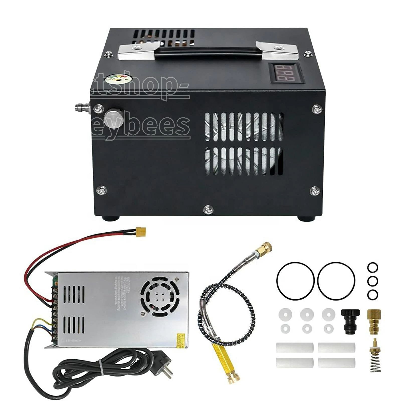携帯型 PCP エアコンプレッサー 4500Psi 30Mpa PCP エアコンプレッサー、内蔵ワット数、気違い冷やかす、飛び込み競技貯蔵タンク、ペイントボールガン、HPA 貯蔵タンク用の高速道路ふくれ上がる役立つこと付き添い人
