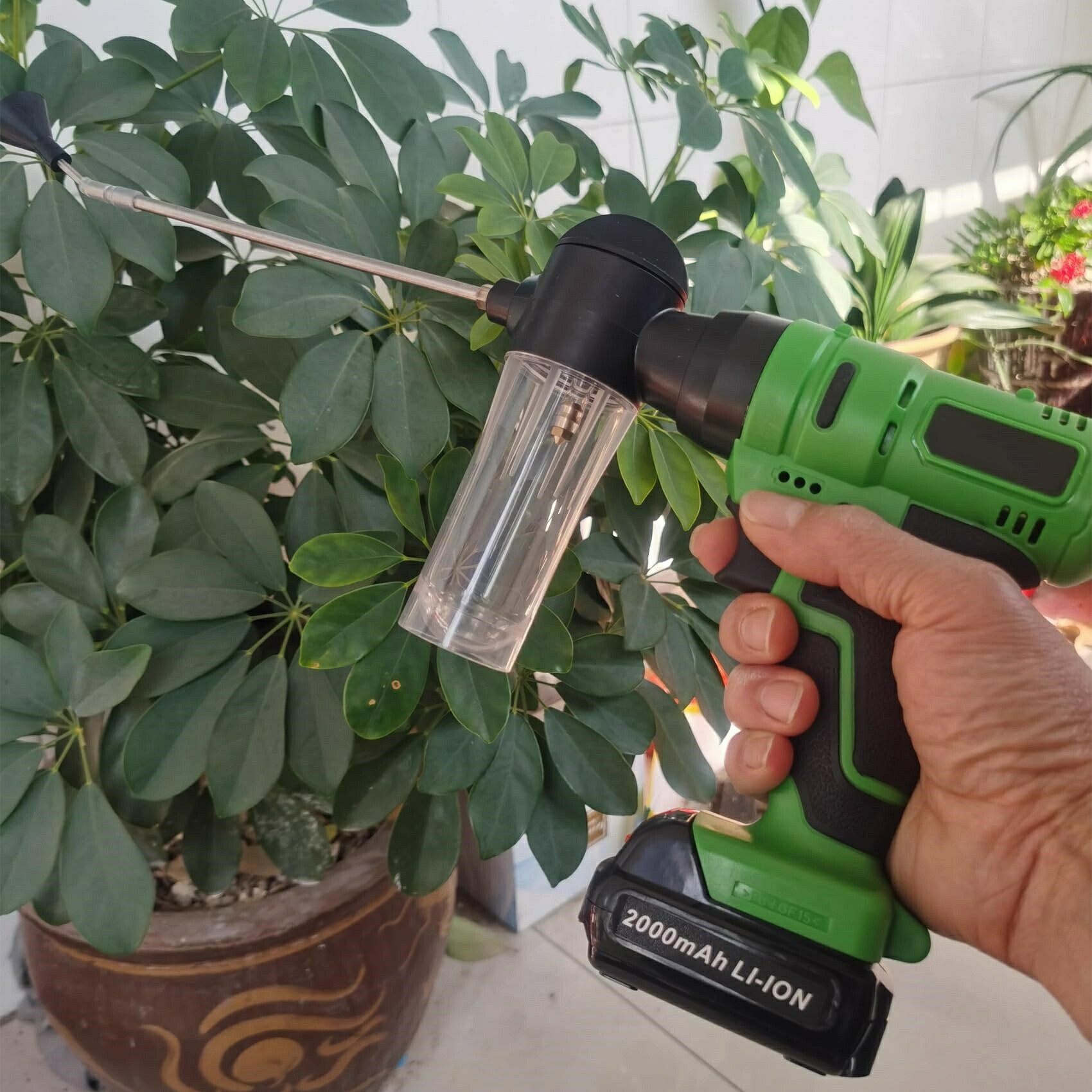 授粉機 電動送粉機 受粉ツール 果樹花粉交配機 連続均一噴出 伸縮ノズル 花粉 人工授粉 省エネ 長時間使用 バッテリー付き 長さ調節可能 キウイ、リンゴ、ナシ、ドラゴンフルーツ 受粉ツール 授粉装置