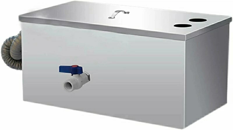 差し油落とし穴、御勤め用差し油落とし穴 勝手もと油水分け隔てる器 ステンレス鋼製インターセプターグリストラップ 取りはずし能力のあるなバッフル 飲食店勝手もと水抜き用 40×25×25珊