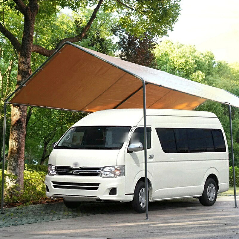 テント 車庫テント ガレージテント 車庫 お祭り 倉庫 奥3m×幅6m×高さ2.82m ガレージテント カーポート 軽自動車用 大型 車 駐車 スチール製 頑丈 仮設倉庫 タープテント