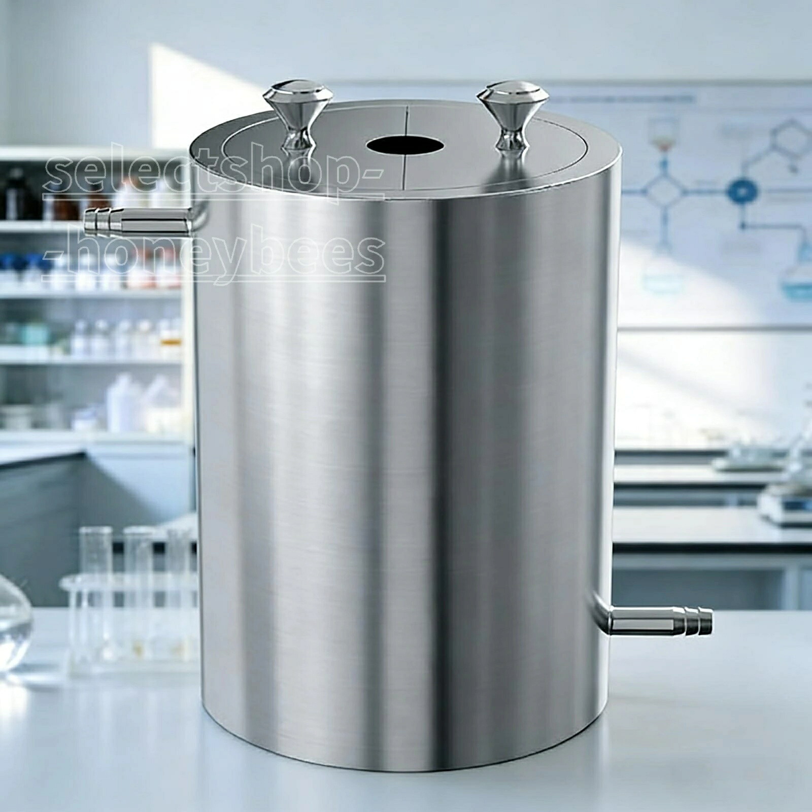 1.5L 試み室用散らばるバレル、ステンレス鋼スチール写真製散らばる雑ぜ合わせる膜鳴楽器（蓋付き添い人）、口径100粍、外径125粍、厚さ12.5粍、試み室用スターラー用