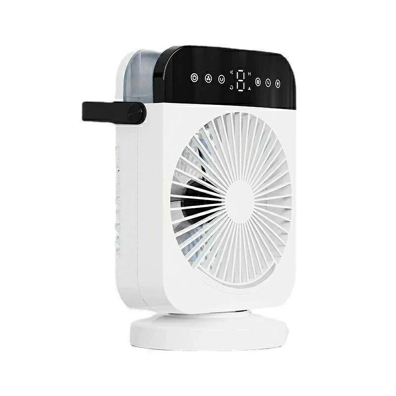 ギフト 自宅用 居間 寝室 策ミニ冷風機 熱中症対 軽量静音 ポータブルクーラー 7色LEDライト スポットクーラー タイマー機能 小型冷風機 卓上クーラー 一台4役 空気浄化 加湿 冷却 送風 4段階風力調節 70度左右首振り 卓上冷風機 USB給電式 冷風扇
