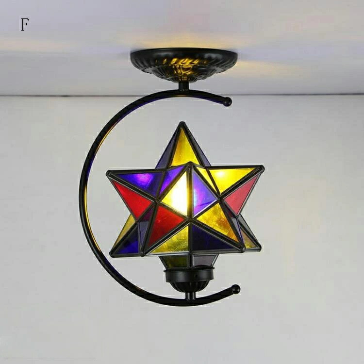シーリングライト 北欧 玄関照明 天井ライト 1灯 天井照明 玄関灯 ガラス 和風 おしゃれ LED対応 室内照明 階段 玄関 照明器具 天井直付灯 シャンデリ洋室 アンティーク シーリングランプ レトロ リビング インテリア 寝室 食卓用 居間用　ダイニング