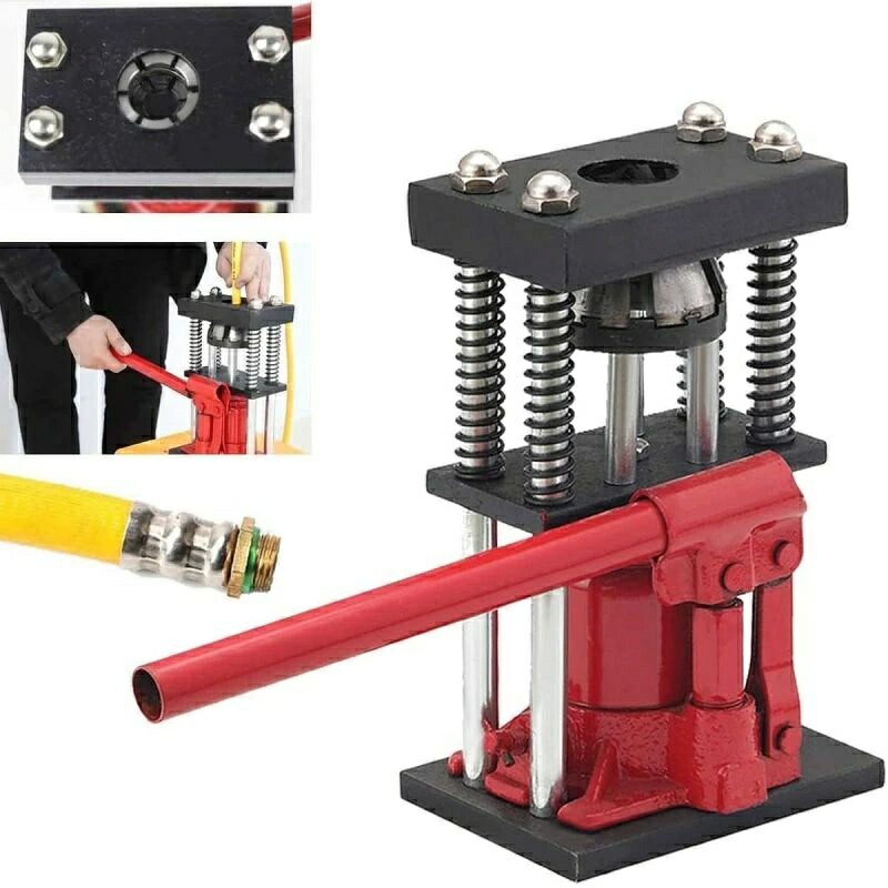 手動油圧パイプ圧着機 手動プレス6角/8角圧着 加締め機 手動油圧パイプ油圧式圧着工具 手動圧管機 口径8mm～20mm対応 圧力パイプ圧着装置農業用 スプレーポンプ高圧ホース油圧ツール 使いやすい圧着機 8歯