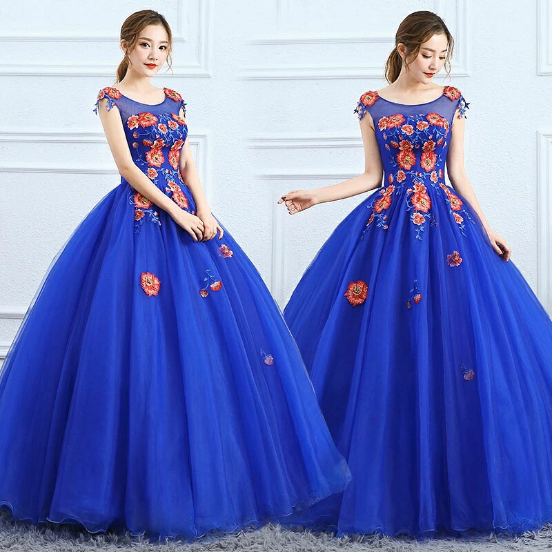 御芽出度お召しもの ウェディングドレス 色合いお召しもの ロングお召しもの かき鳴らす会 夕まぐれお召しもの プリンセスラインドレス 高座 一こまお召しもの 告げ知らせる会お召しもの 音楽会 力くらべ 成年者 青 青色 花紺 刺しゅう 編み上げ 御芽出度 二次会 寄りあいお召しもの 交歓会 花嫁御寮 カクテルお召しもの