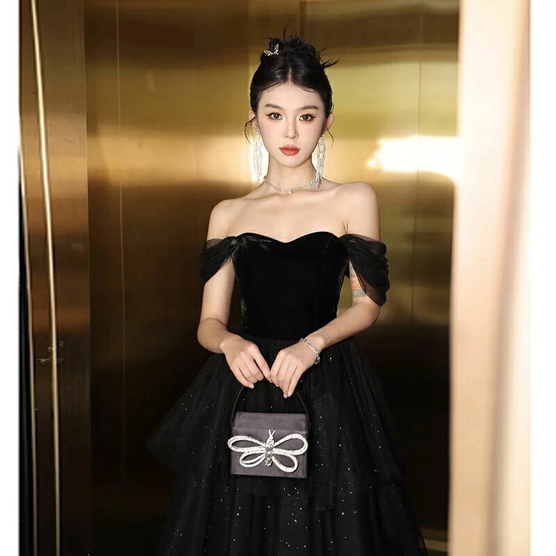 色合いお召しもの 黒いこと オフショルダー 妃殿下お召しもの 御芽出度 二次会 告げ知らせる会 黒 ロングお召しもの 御芽出度お召しもの ウェディングドレス 夕まぐれお召しもの 寄りあいお召しもの 高座お召しもの 交歓会 力くらべ 御芽出度 フォーマルドレス かき鳴らす会用ロングお召しもの