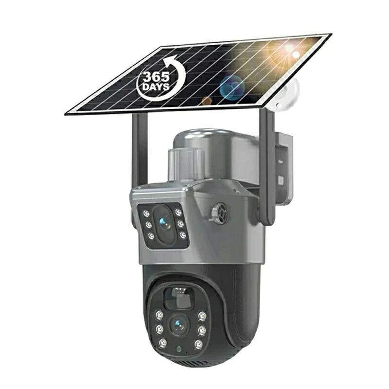 防犯カメラ 屋外 ソーラー 家庭用 600万画素 ワイヤレス wifi 工事不要 電源不要 ソーラーパネル付き 電池式 PIR人体検知 移動追跡 バッテリー内蔵 夜間カラー撮影 録画機能付き 防水 会話 遠隔 簡単設置 家族共有 スマホ連動 防犯灯 業務用 車上荒らし 駐車場