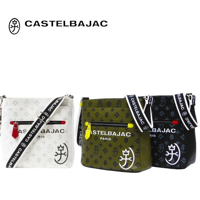 CASTELBAJAC カステルバジャック サシャ ショルダーバッグ48123 【限定カラー レッド 48182】キーホルダー付き 《B5》合皮モノグラム柄 カジュアルバッグ メンズ 大人 おしゃれ デイリー|Bag shop WAKABAYASHI