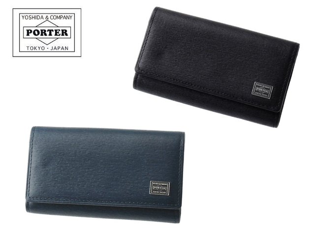 ポーター カレント キーケース 052-02206 PORTER CURRENT 牛革 吉田かばん /エンボス加工/コンパクト/ビジネス/カジュアル/フォーマル/大人/上品/ブランド/メンズ/日本製｜Ｂag shop ＷＡＫＡＢＡＹＡＳＨＩ