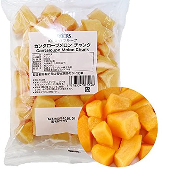 楽天市場 楽天市場 Iqf冷凍カットフルーツ カンタロープ メロン チャンク 500ｇ 12袋入り 冷凍 食品 フルーツ 新鮮 使い切り 便利 健康 美容 スムージー ドリンク アイス デザート 業務用 サワー 果物 くだもの 急速 冷凍 お試し お取り寄せ 人気 おすすめ