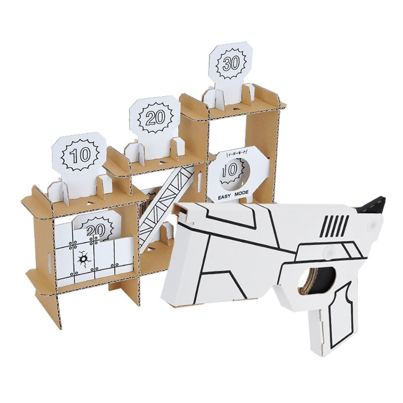 楽天市場 ダンボール工作キット シューティングゲーム 射的 のりもはさみも使わずに組み立てられるペーパークラフト Cardboard Craft Kit こだわりの和雑貨 和敬静寂