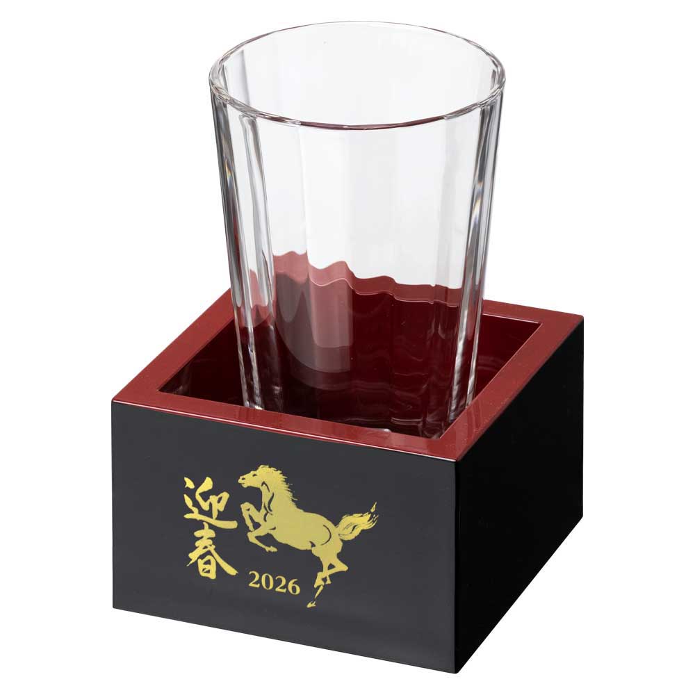 楽天市場】自宅で日本酒を楽しむ『塗の枡酒』セット220ml 冷酒グラス