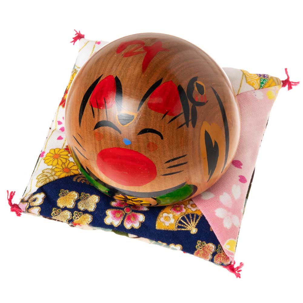 楽天市場】宮城伝統こけし 遠刈田系 ねここけし（口開き）3寸 作者