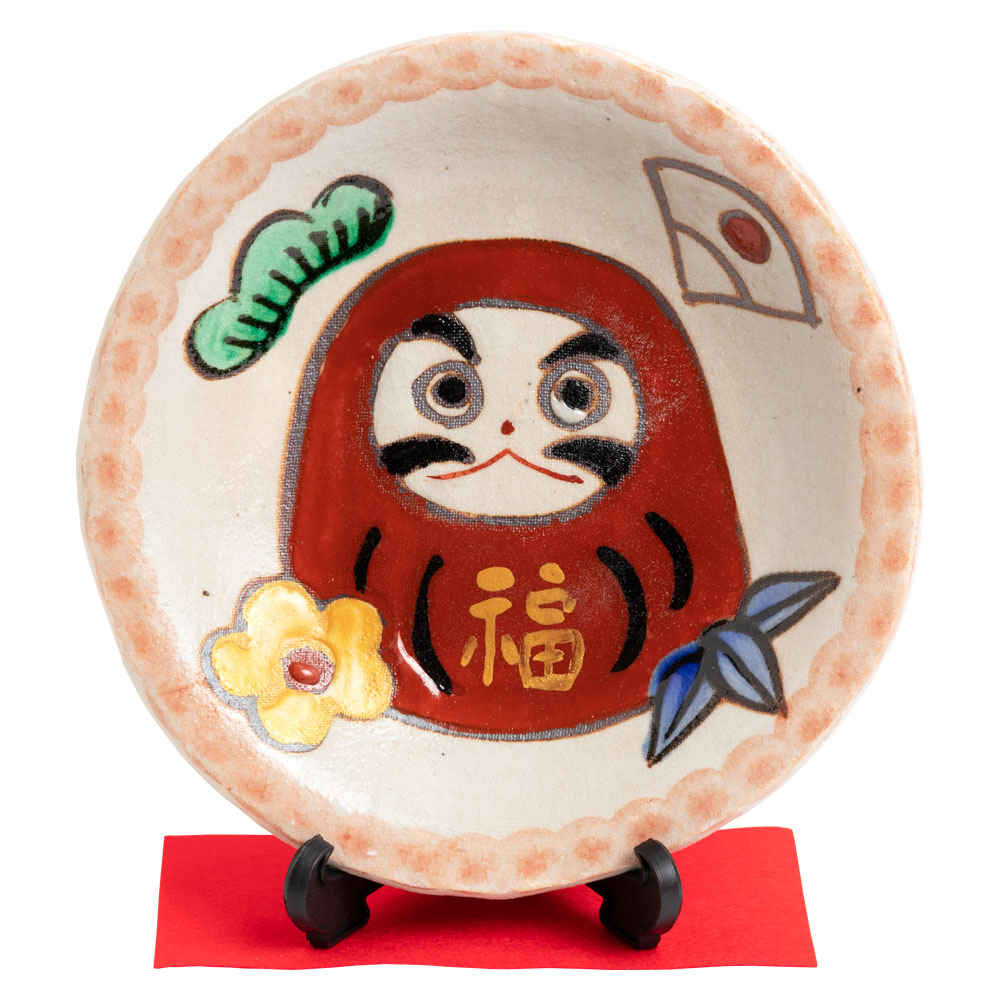 絵皿 Lisa Larson（リサラーソン） 森と動物の絵皿/4寸皿/オオカミ/リサ