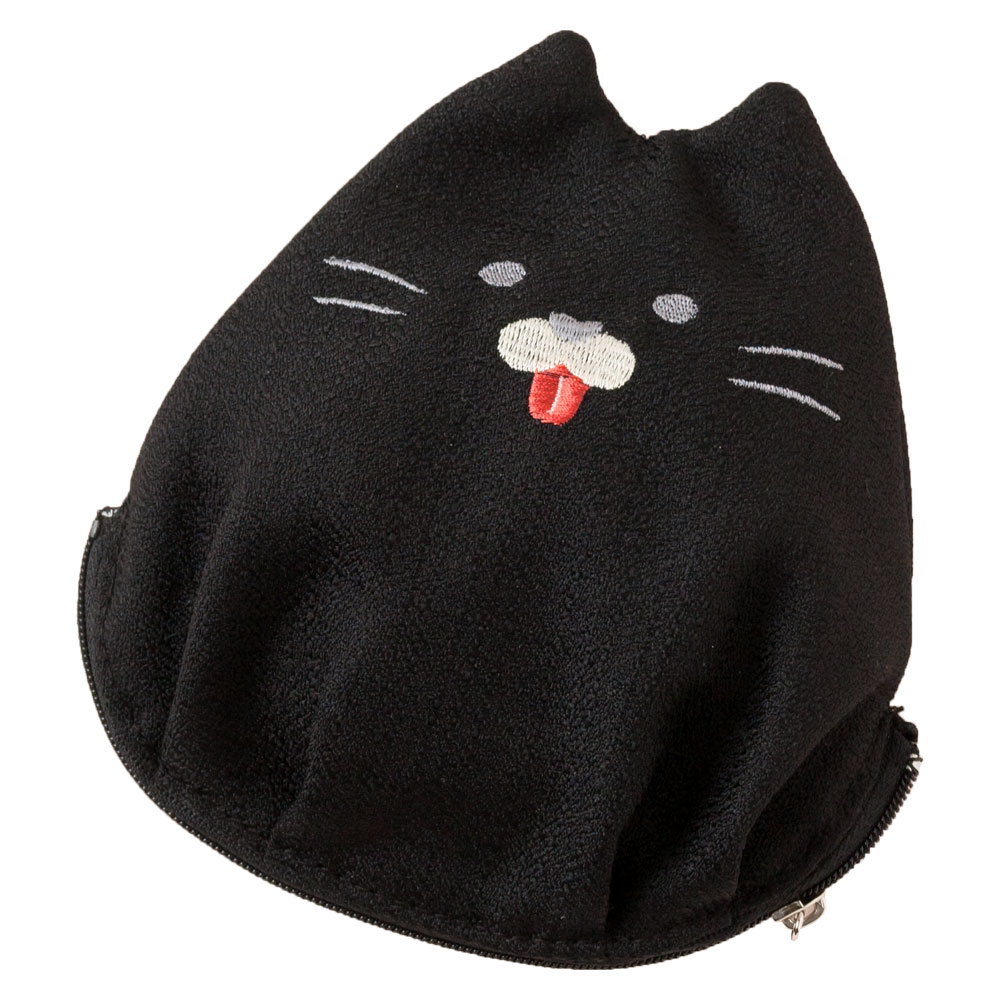 楽天市場 にゃんこポーチ 黒猫 化粧ポーチ スーベニール Cat Pattern Pouch こだわりの和雑貨 和敬静寂