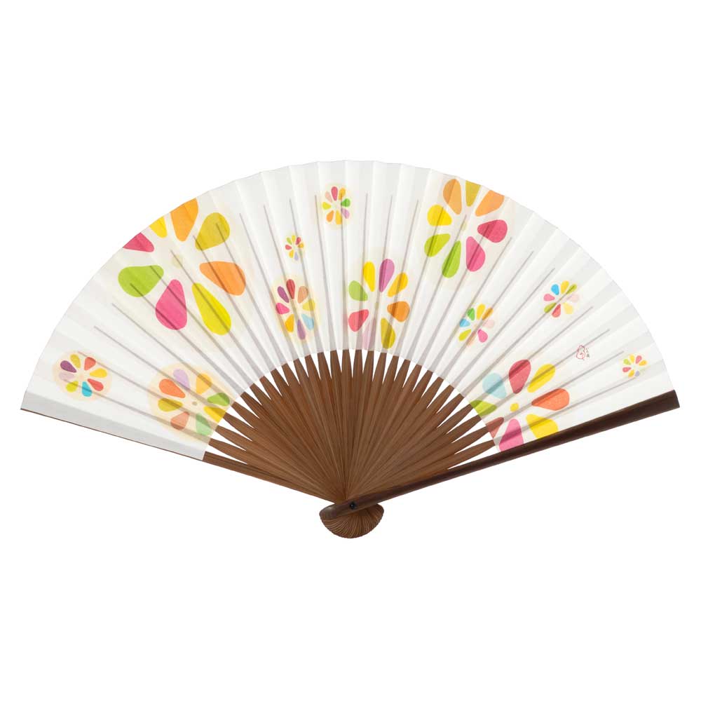 楽天市場】【扇子】女房扇 蒼桜吹雪 (SB-016) 和紙の扇子6寸5分 和詩