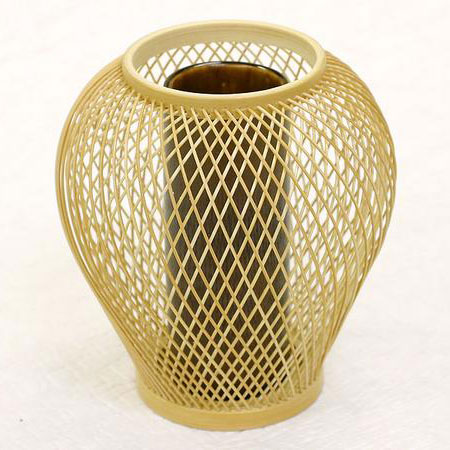 楽天市場】駿河竹千筋細工 花器 流水紋 静岡県伝統工芸品 伝統工芸士