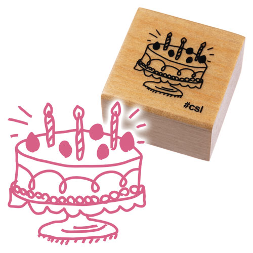 【楽天市場】アイラブスタンプ ホールケーキ (1631022) みんなの好きをスタンプにしました ラバースタンプ こどものかお Rubber