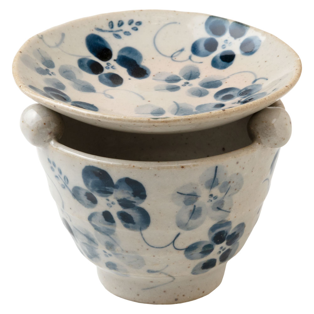 超新作 茶香炉 染花 K121 茶葉の香りを楽しむアロマグッズ 瀬戸焼 愛知県の工芸品 Tea Incense Burner Aichi Craft