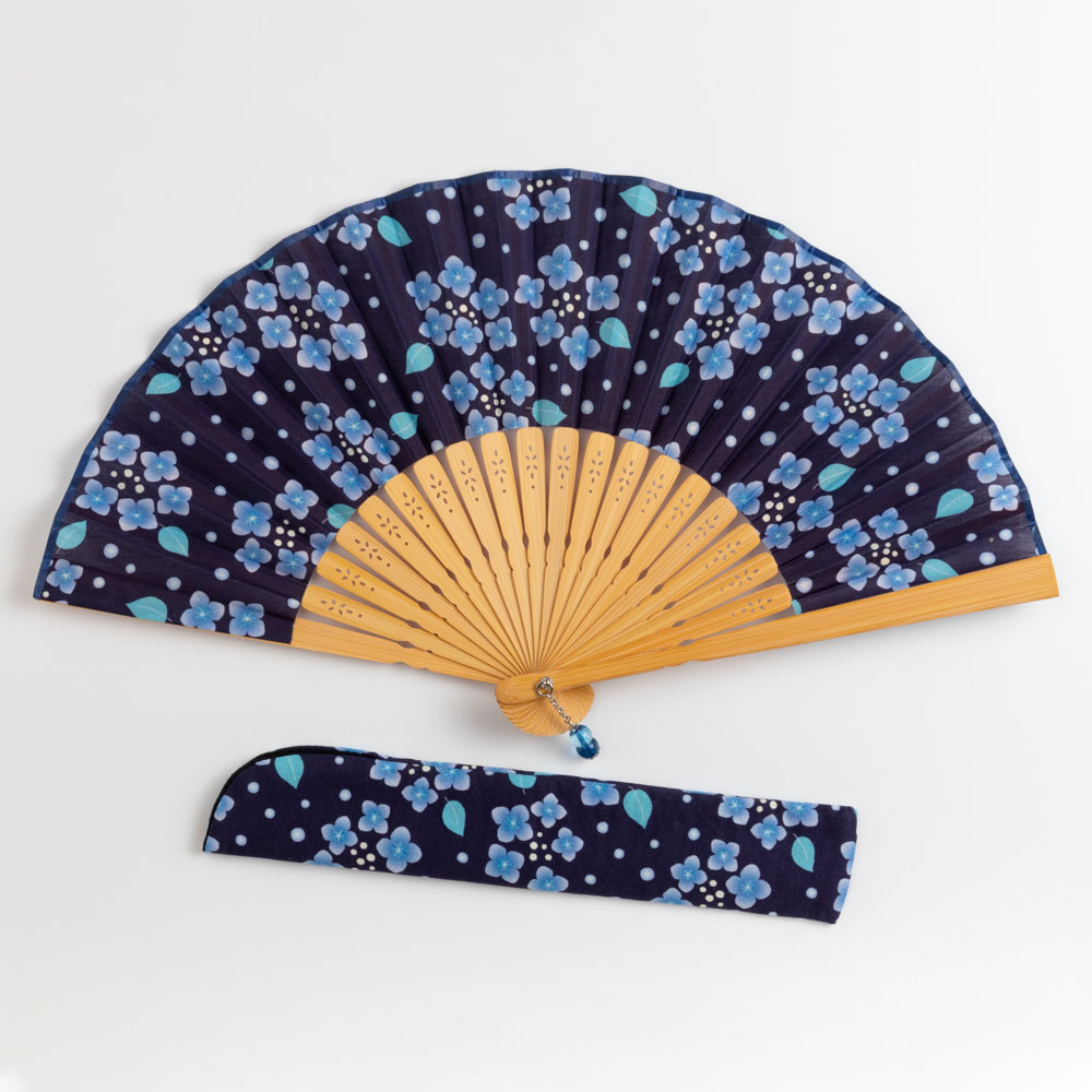 チップ　手拭い　扇子 楽天市場】ガーデン刺繍扇子セット2020 チューリップ 刺繍入り布