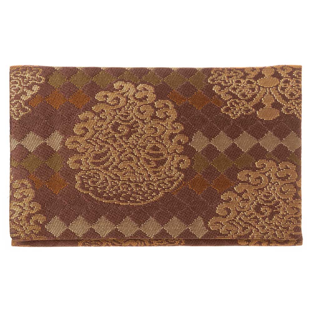 楽天市場】京都あらいそ 西陣織名物裂 名刺入れ 216 竜胆襷紋 優美な和