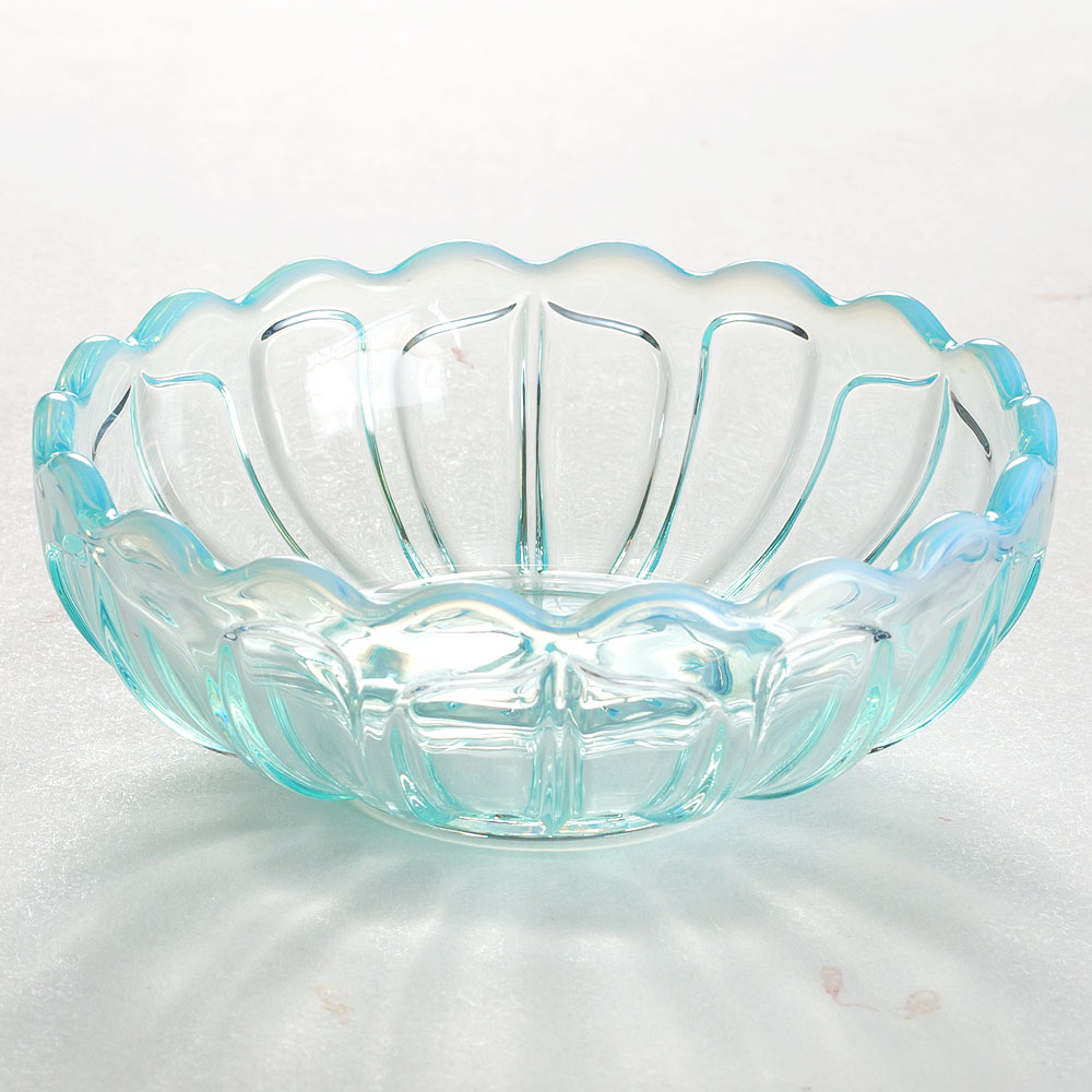 楽天市場】廣田硝子 雪の花 洗鉢 ブルー アンティークなスタイルの厚手