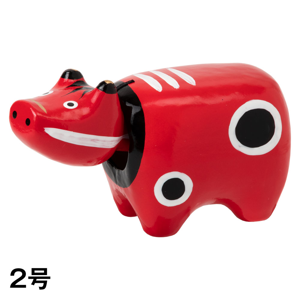 楽天市場 干支張子 丑 赤べこ 2号 首振り張子 Lucky Charm Japanese Zodiac Ox こだわりの和雑貨 和敬静寂