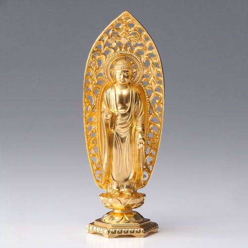 楽天市場】仏像・八体仏 高岡鋳物 阿弥陀如来像 15cm (BZ-008) 戌